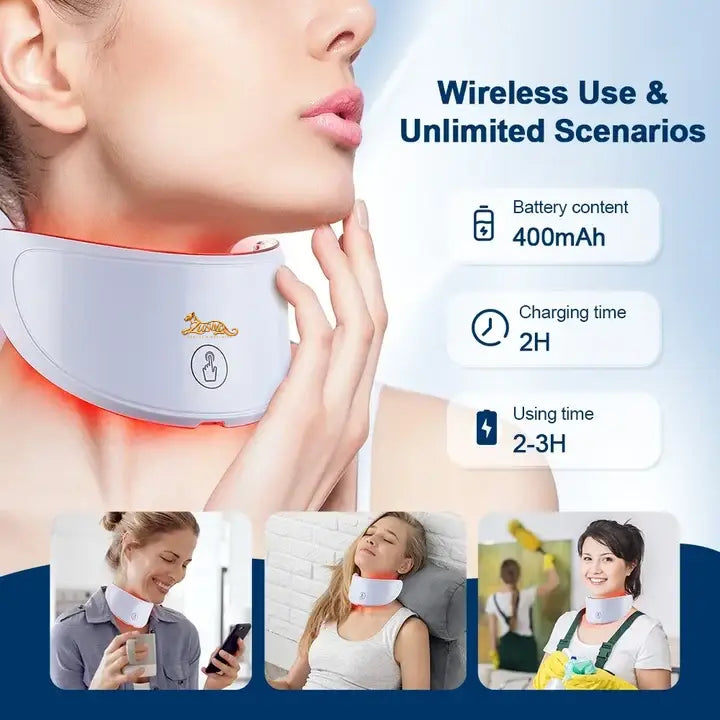 Zusiva™️GlowSculpt LED Red Light Therapy Face Mask with Neck Duo